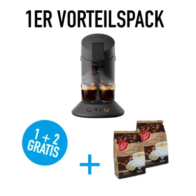 1x Philips Kaffeemaschine SENSEO® Original Plus + GRATIS 2x Gut &amp; günstig Kaffeepads entkoffeiniert 40St