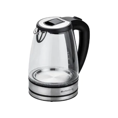2200 W Glas-Wasserkocher 1,7 Lt. mit Trockenlaufschutz mit LED-Licht