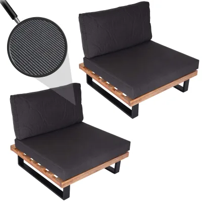 MCW Lounge-Sessel Schwarz, Beige, Anthrazit 82x75x82 cm