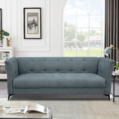 3-Sitzer Sofa aus Stoff, ca. 213 x 88 x 80 cm - Anthrazit
