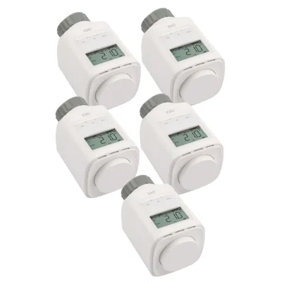 5 Stück IOIO HT 2000 Elektronischer Thermostat Heizkörperthermostat spart bis 30% Heizkosten
