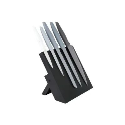 6-teiliges Messer-Set mit magnetischem Messerblock, für Ordnung & Design