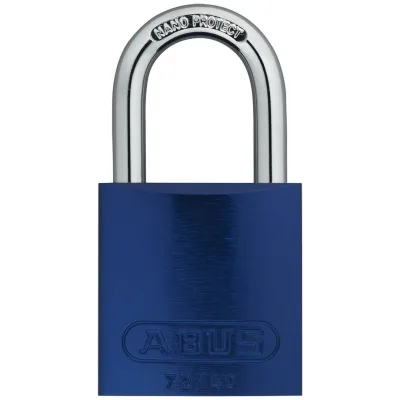 ABUS Vorhangschloss Aluminium 72/40 blau vs. Lock-Tag