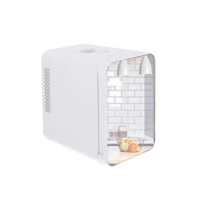 Adler AD 8085 Mini-Kühlschrank mit Spiegel - 4 L, mit Kühl- & Heizfunktion