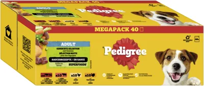 Adult Portionsbeutel in Sauce Gemischte Selektion mit 4 Varietäten 40x 100g