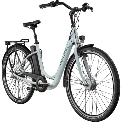 Agon Aurora 28 Zoll E-Bike 28 Zoll Citybike bis 130 km Damen Herren 150 - 175 cm Pedelec Elektrofahrrad 3 Gang und Beleuchtung StVZO