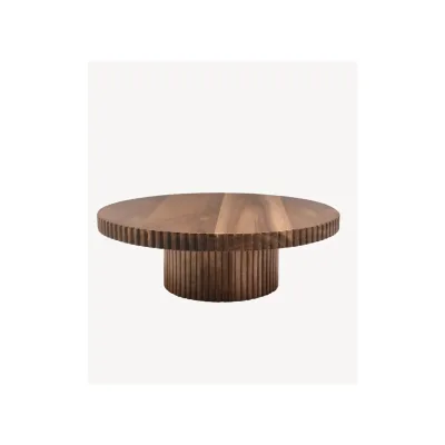 Akazie Stripe Tortenplatte mit Fuß aus Akazienholz - ø30 x 10 cm