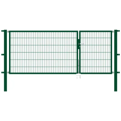 ALBERTS Doppeltor Flexo, fvz.grün Kst.b.RAL 6005, li.BxH1000+2000x1200, PF80x80/1900mm