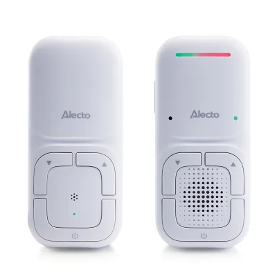 Alecto Modern Full Eco Audio-Babyphone mit kristallklarer DECT-Klangqualität und langer Standby-Zeit Weiß