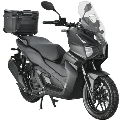 Alpha Motors Motorroller ADV X-treme 125 ccm 90 km/h EURO 5+ schwarz inkl. Topcase