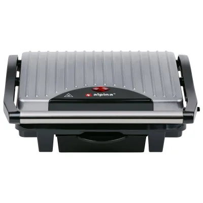 ALPINA Kontaktgrill, 230V, 1000W, Silber