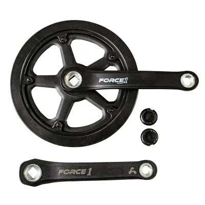 Amar Force 1 Kurbelgarnitur Fahrrad Kettenblatt 46 Zähne Fahrradkurbel 170 mm Kettenradgarnitur einfach Aluminium
