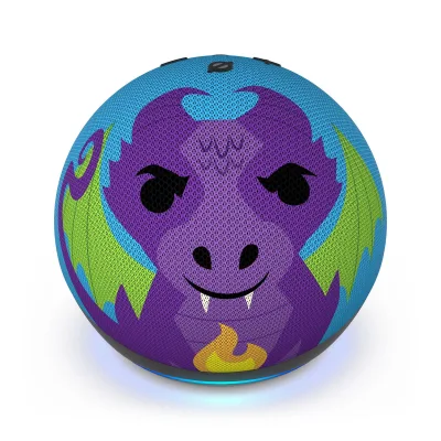 Amazon Alexa Echo Dot Kids (5.Gen) Drachen Design Smarter Lautsprecher