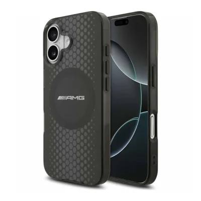 AMG Apple Double Layer Transparent Graphics MagSafe iPhone 17 Schwarz