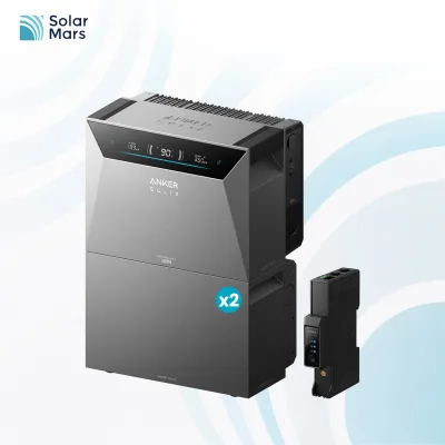 Anker SOLIX Solarbank 4 E5000 Pro mit 2x BP5000 Erweiterungsbatterien und Smart Meter Gen 2