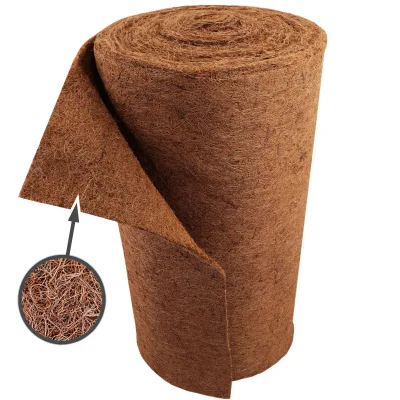 Aquagart 25m Kokosmatte Winterschutz Böschungsmatte Kokosfasermatte 800g/m² 0,25m breit
