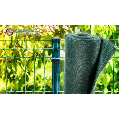 Aquagart 5m Schattiernetz Zaunblende Tennisblende Windschutznetz Sichtschutzzaun 150g 2m