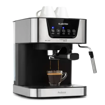 Arabica Espressomaschine 1050W 15 Bar 1,5l Touch-Bedienfeld  Edelstahl