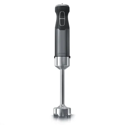Arendo Edelstahl Stabmixer in grau Handmixer - Pürierstab - stufenlose Regelung