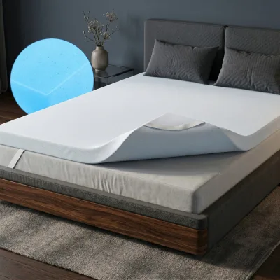 Arensberger Matratzen Topper LUXURY, 140x200cm, Gelschaum und Memory Gel Foam Matratzentopper, waschbarer Bezug, geeignet für Federkern & Matratzen, Matratzenauflage Höhe 10cm