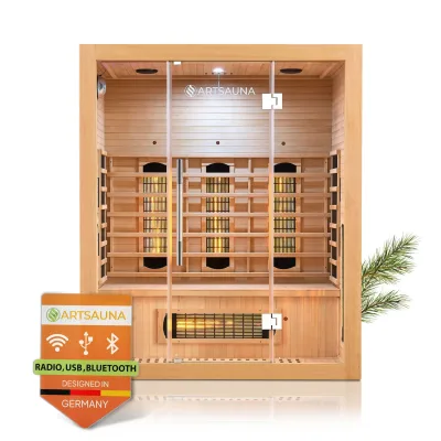 Artsauna Infrarotkabine Natur 160x190x105 cm