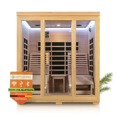 Artsauna Infrarotkabine Natur 170x190x190 cm