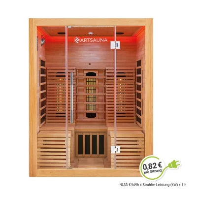 Artsauna Infrarotkabine Natur 150x190x150 cm