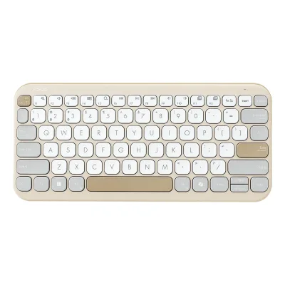 ASUS Marshmallow Tastatur KW100, Beige (Bluetooth, DE-Layout)