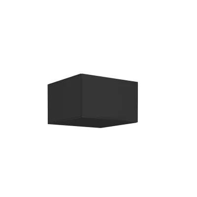 Aufsatzschrank Hochschrank 60 cm SIENA Schwarz Küchenzeile Küchenblock Küche