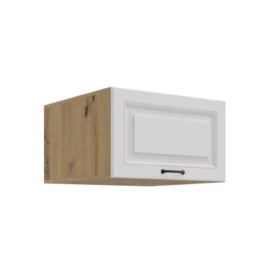 Aufsatzschrank Hochschrank 60 cm STILO Weiss Küchenzeile Küchenblock Küche