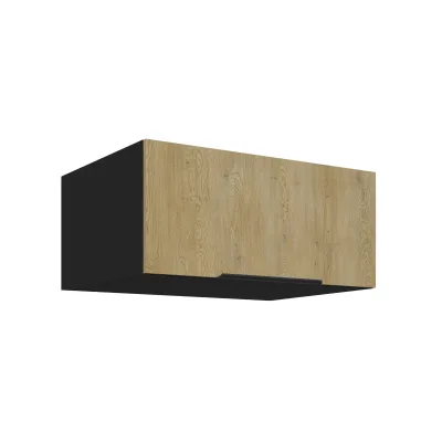 Aufsatzschrank Hochschrank 80 cm CREMONA Eiche Küchenzeile Küchenblock Küche