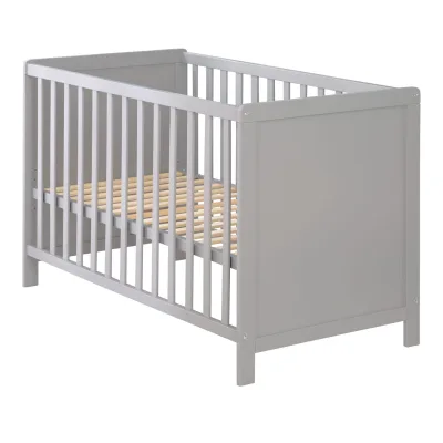 Baby- & Beistellbett 2in1 'Hamburg' ca. 60x120 cm, taupe, verstellbar, inkl. 5 Schlupfsprossen