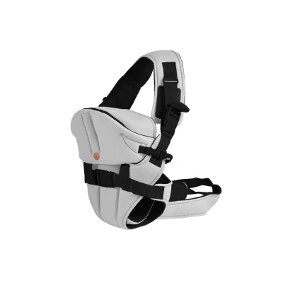 Babytrage Carry go 2 in 1 Bauch- und Hüfttrage von 3 Monaten bis 1 Jahr hellgrau