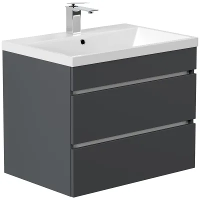 Badmöbel Fellini 70 SoftClose eiche gold mit grifflosen Schubladen