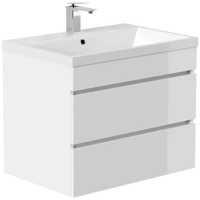 Badmöbel Fellini 70 SoftClose eiche gold mit grifflosen Schubladen