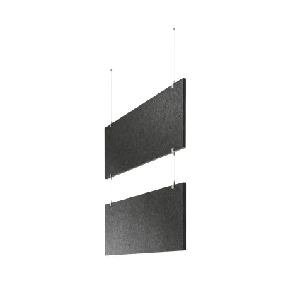 baffel multiple-Set - Deckenträger - 3-fach Farbe: anthrazit, Größe: 150x50x2,5cm