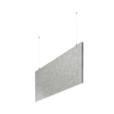 baffel-Set - Deckenträger Farbe: lichtgrau, Größe: 200x75x2,5cm