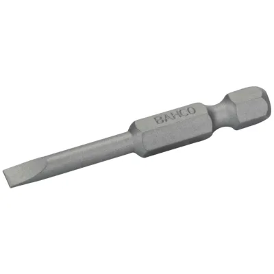Bahco 1/4 Standard Schraubendreher Bits für Schlitzschrauben 1 mm x 6 mm x 50 mm - 2 Stk. pro Blisterpackung