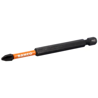 Bahco 1/4 Torsion Bits für Phillips Schrauben PH2 90 mm - 2 Stk. pro Blisterpackung