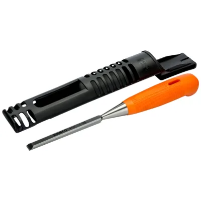 Bahco Stechbeitel mit orangefarbenem Griff aus Polypropylen, 14 mm