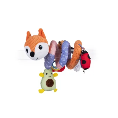 Bali Bazoo Activity Spirale Fuchs 80566 Rassel, Greifling, verschiedene Tiere bunt