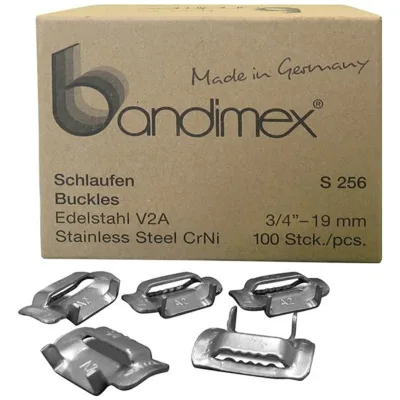 Bandimex Schlaufen 3/4 V2A-Edelstahl, Pack a 100 Stück