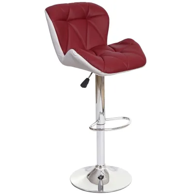 Barhocker MCW-A92, Barstuhl Tresenhocker, höhenverstellbar Kunstleder ~ bordeaux