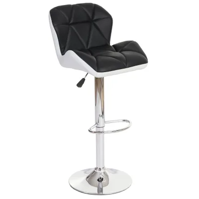 Barhocker MCW-A92, Barstuhl Tresenhocker, höhenverstellbar Kunstleder ~ schwarz