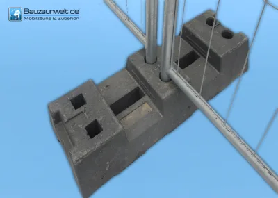Bauzaunfuß PE 16 kg aus Recyclingstoffen