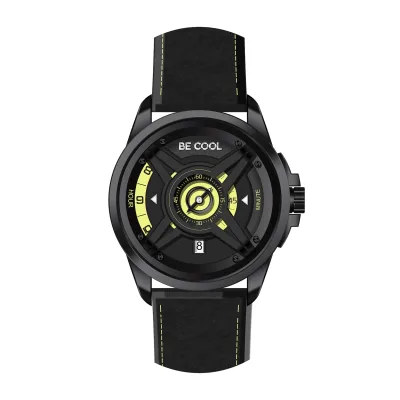 BE COOL Armbanduhr schwarz/grün BCW02SGR