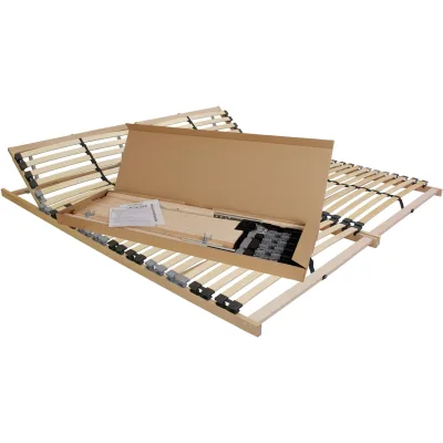 BeCo Easy Star Lattenrost verstellbar – Individuell anpassbares Kopfteil, ideal für alle Matratzenarten, stabil, langlebig, für hohen Schlafkomfort 200 x 200 cm