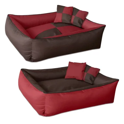 BedDog 2in1 Hundebett waschbar Hundekissen mit Rand Hundesofa