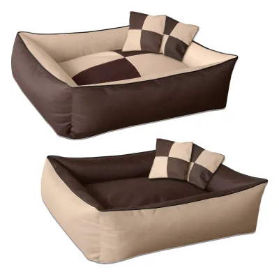 BedDog 2in1 Hundebett waschbar Hundekissen mit Rand Hundesofa