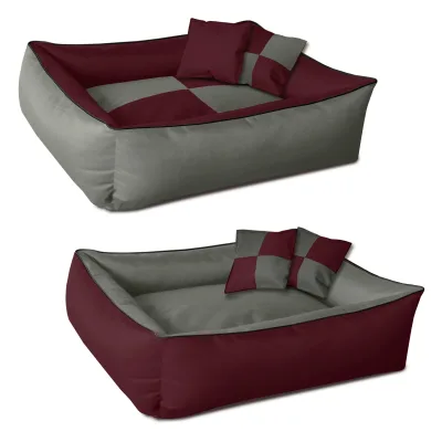 BedDog 2in1 Hundebett waschbar Hundekissen mit Rand Hundesofa